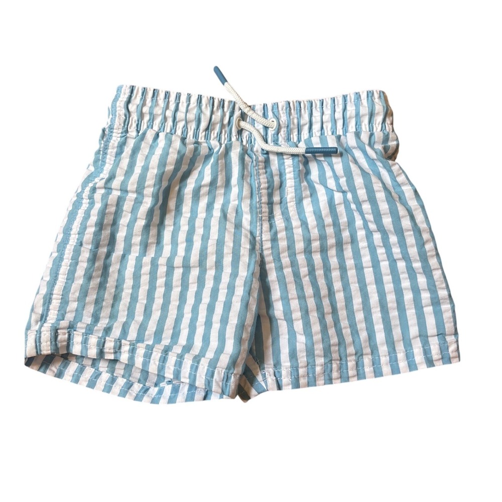 Cat‎ & Jack Swim Trunks Toddler Boys Blue White Striped Nautical SIZE 3T
